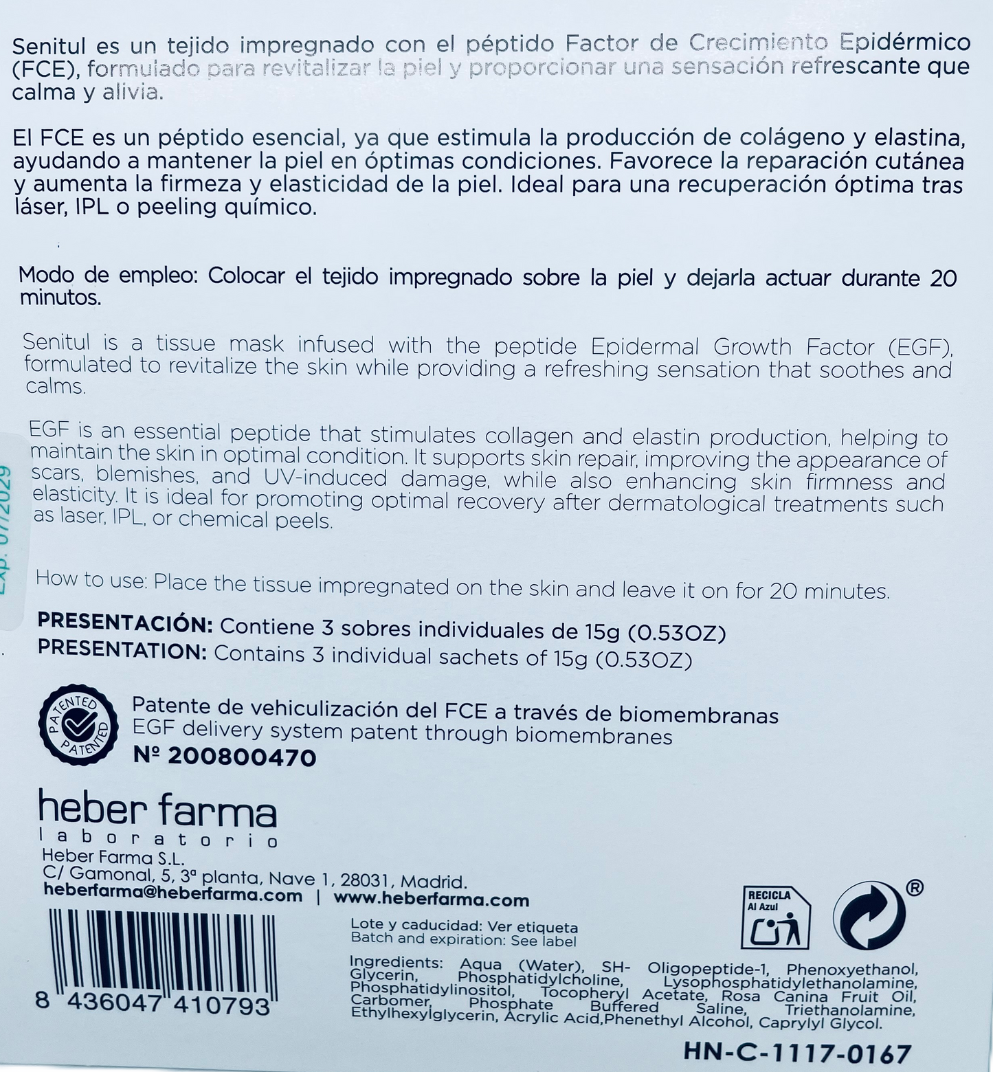 Senitul – EGF Serum for Skin Renewal, Texture, & Firmness