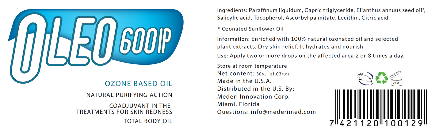 Oleo 600 - Ozonated Oil (30 ml)