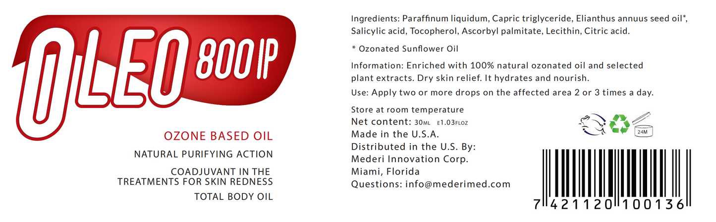 Oleo 800 - Ozonated Oil (30 ml)